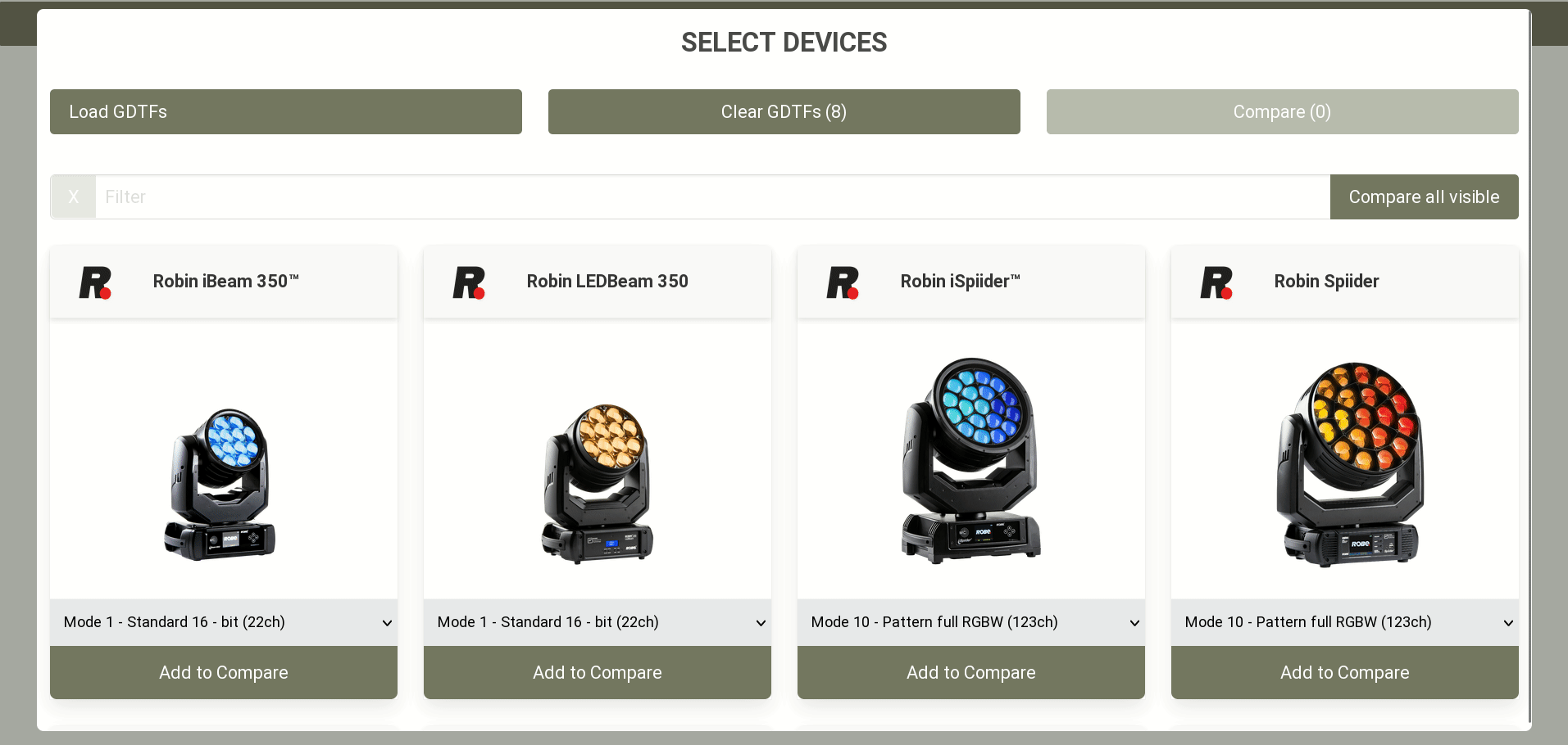 GDTF Bench Online